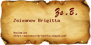 Zsivanov Brigitta névjegykártya
